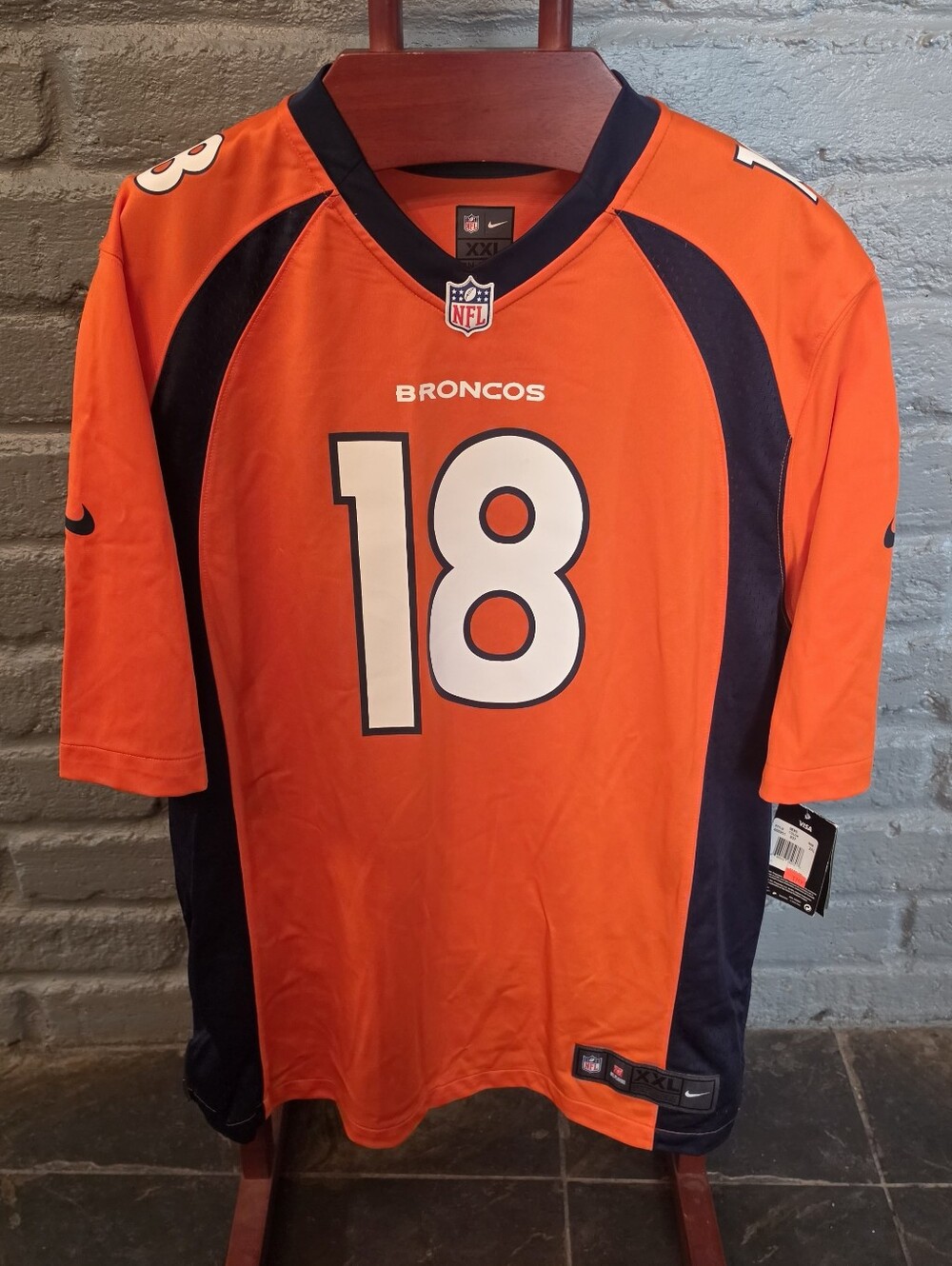 Peyton Manning Denver Broncos Nike Game Jersey Orange Mens XXL NWT 468951-837